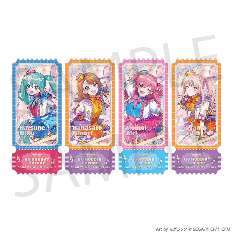 (Goods - Card) Hatsune Miku: Colorful Stage! CONNECT LIVE GO Hoppin' Parade Ticket Style Card Set A