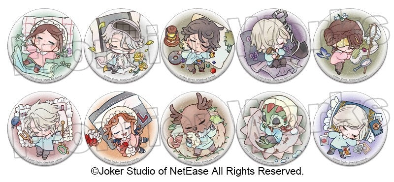 [※Blind](1BOX=10)(Goods - Badge) Identity V - Identity V Kindergarten - Nap Time - Trading Button Badge Vol. 2