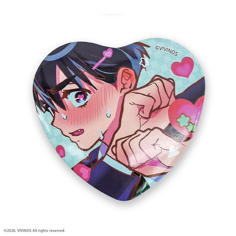 (1BOX=6)(Goods - Badge) Alien Stage Random Heart Badge {Bonus:Art Cards}