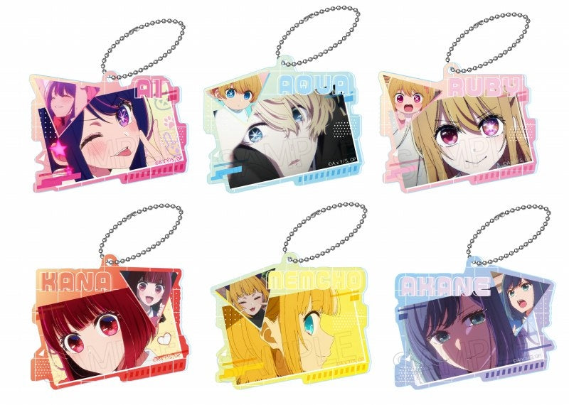 (1BOX=6)(Goods - Key Chain) Oshi no Ko Collage Acrylic Key Chain