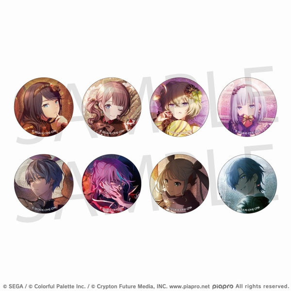 (1BOX=8)(Goods - Badge) Hatsune Miku: Colorful Stage! Glitter Button Badge Event Art Collection vol. 28 C
