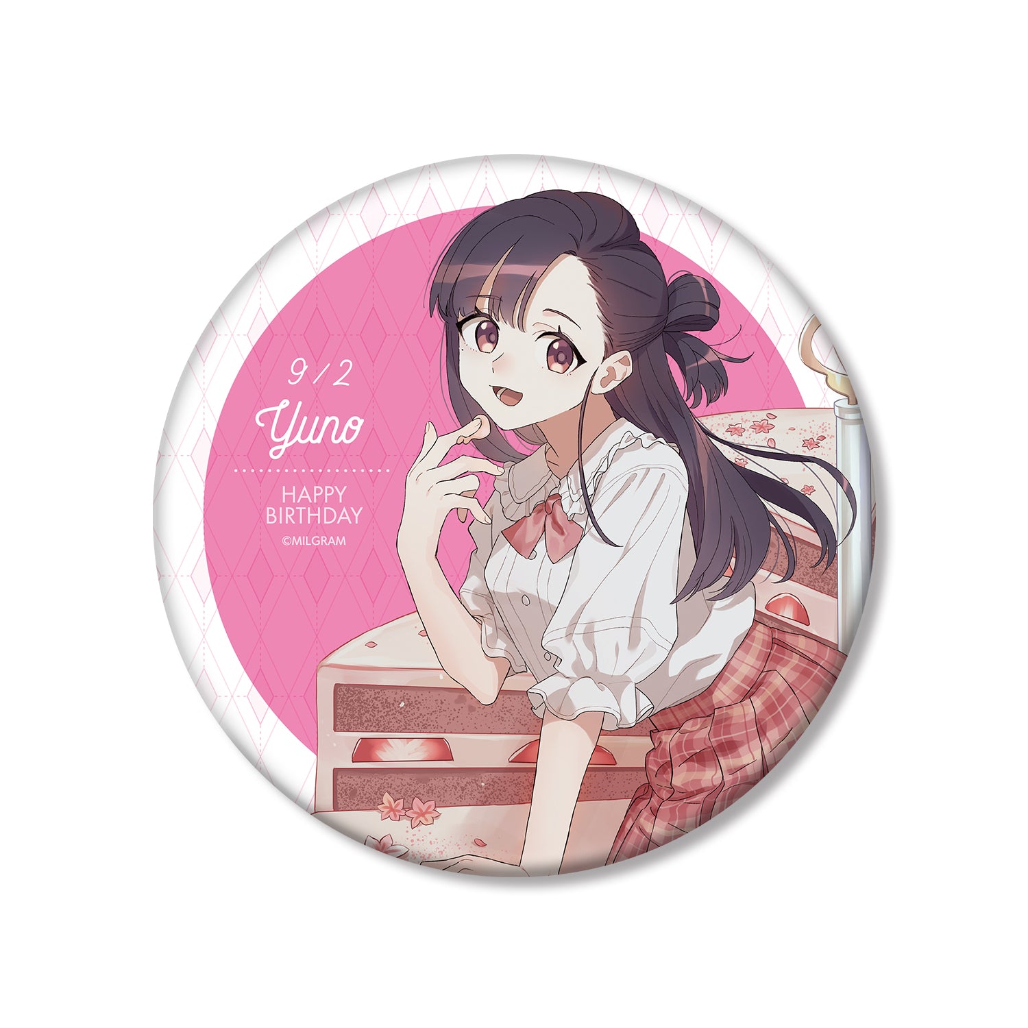 (Goods - Badge) MILGRAM Exclusive Art Yuno Birthday Ver. BIG Button Badge