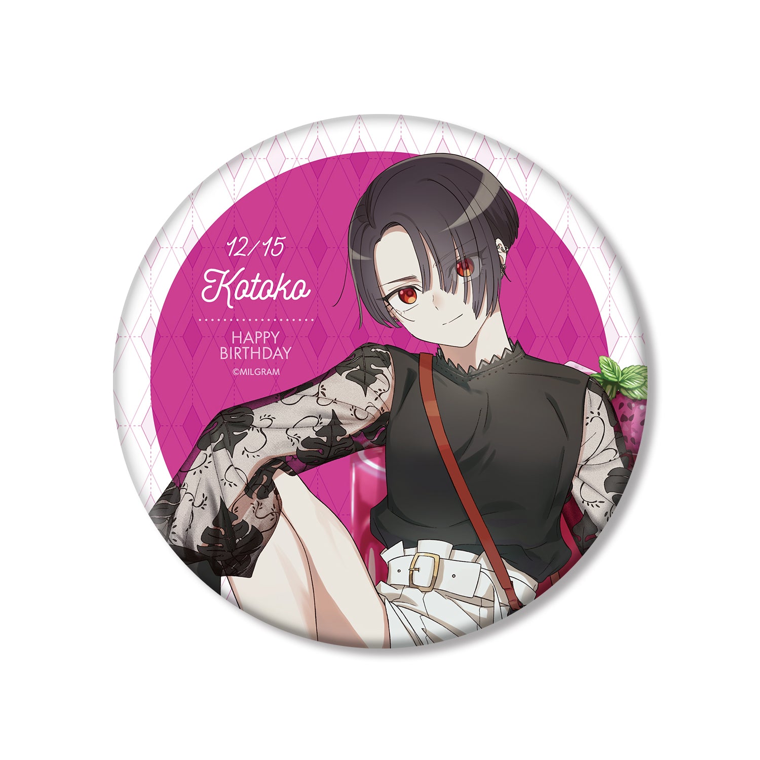 (Goods - Badge) MILGRAM Exclusive Art Kotoko Birthday Ver. BIG Button Badge