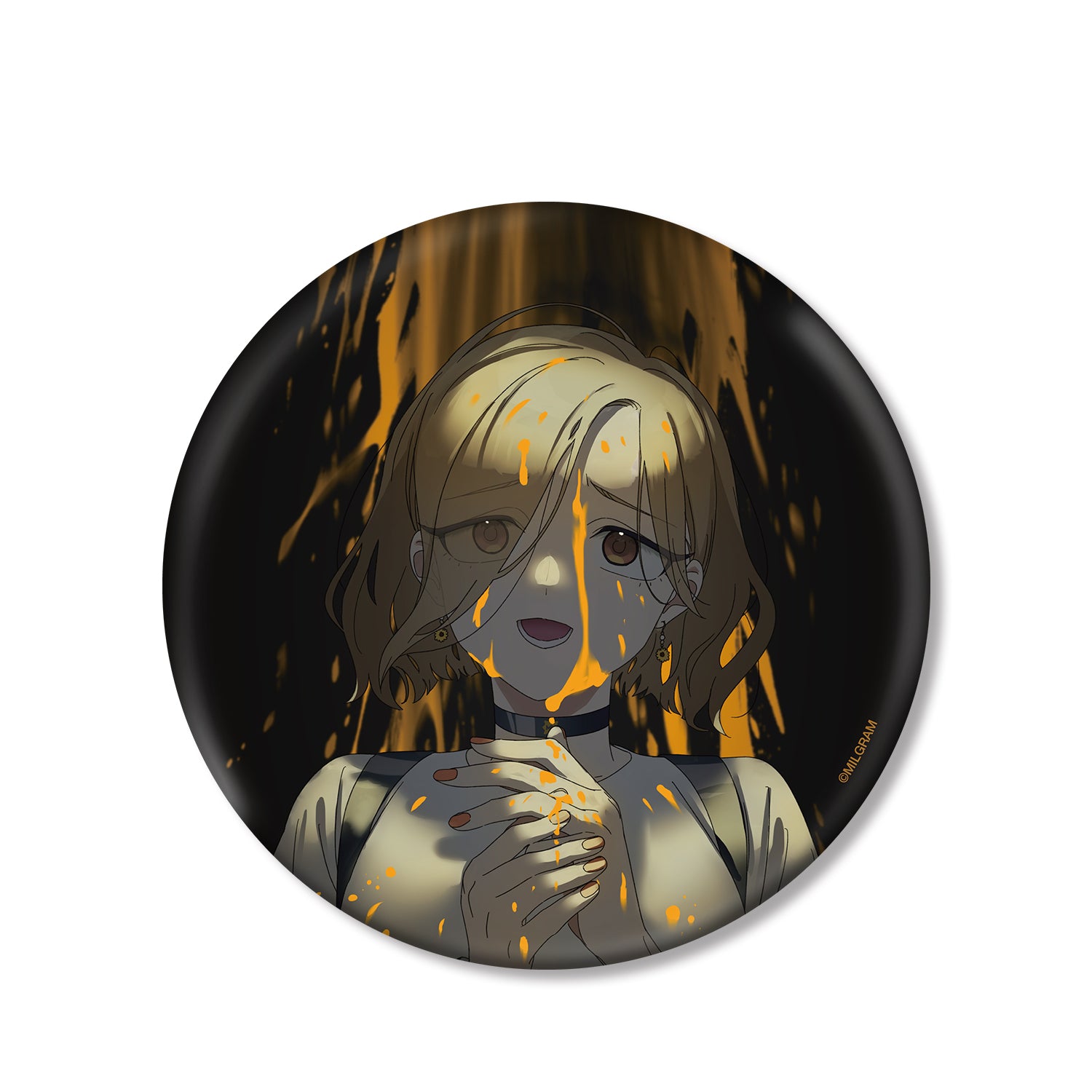 (Goods - Badge) MILGRAM Exclusive Art Mahiru 2nd Anniversary Ver. BIG Button Badge