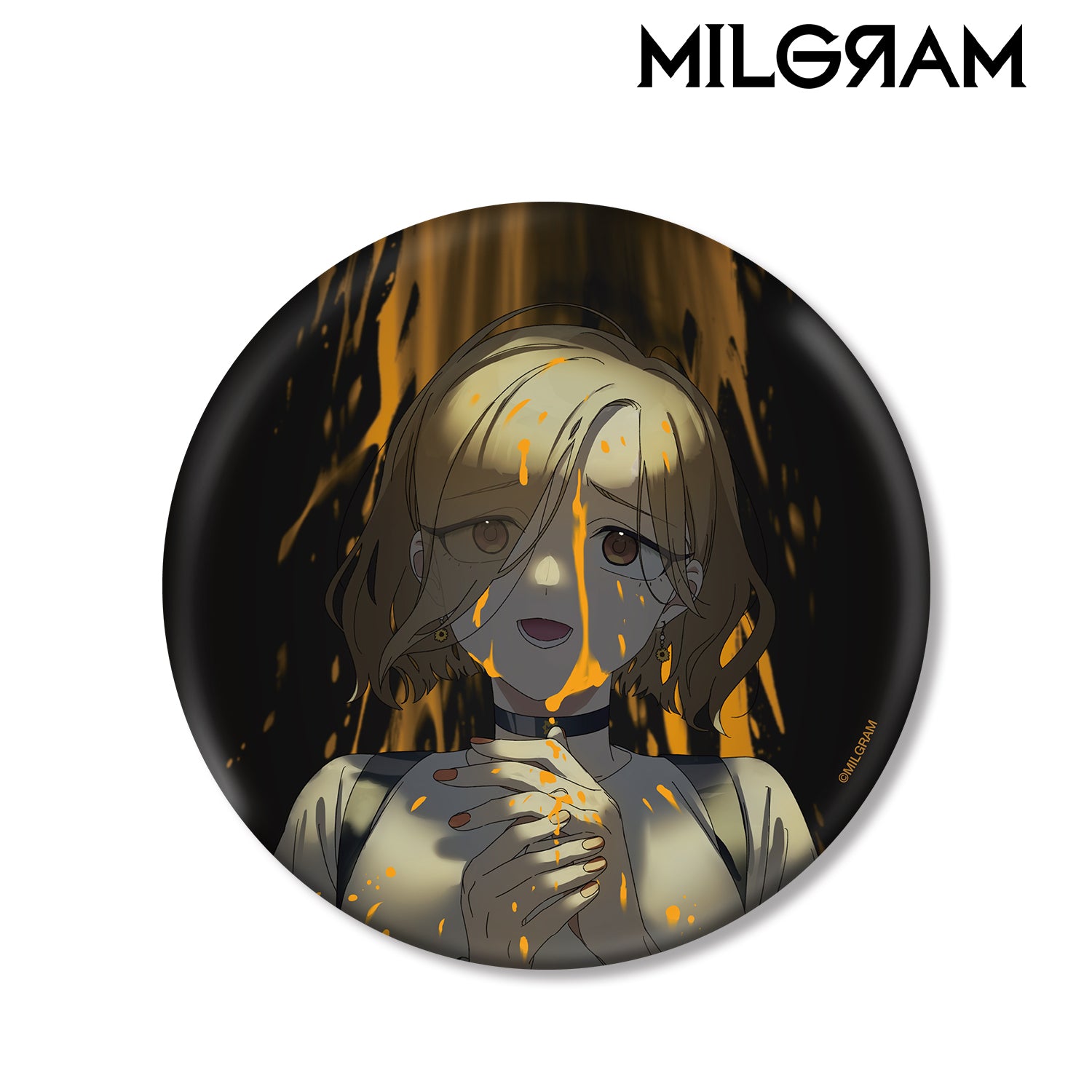 (Goods - Badge) MILGRAM Exclusive Art Mahiru 2nd Anniversary Ver. BIG Button Badge