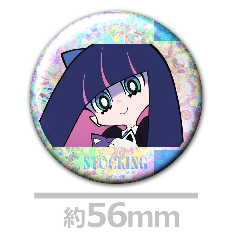 (Goods - Badge) New PANTY & STOCKING with GARTERBELT Holographic Button Badge Set of 2 Stocking