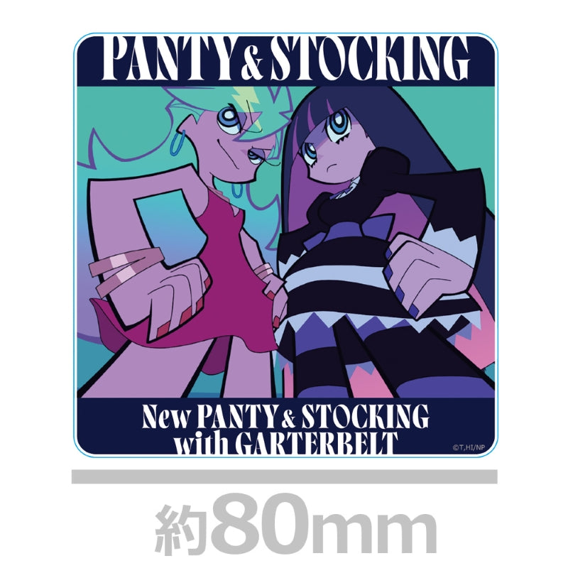(Goods - Coaster) New PANTY & STOCKING with GARTERBELT Acrylic Coaster (w/ Stand) Panty & Stocking