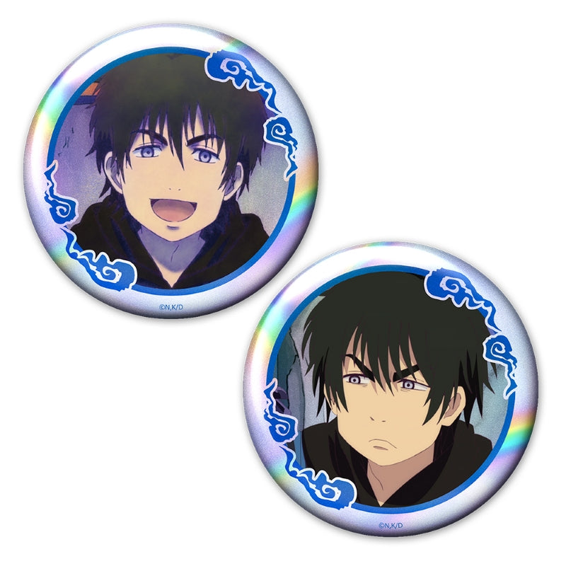(Goods - Badge) Dekin no Mogura Holographic Button Badge Set of 2 Mogura [Momoyuki Mogura] Vol.1