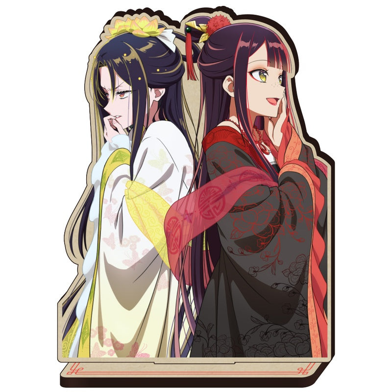(Goods - Acrylic Stand) Though I Am an Inept Villainess: Tale of the Butterfly-Rat Body Swap in the Maiden Court Mokusuta Wooden Stand Reirin (Swapped) & Keigetsu (Swapped)