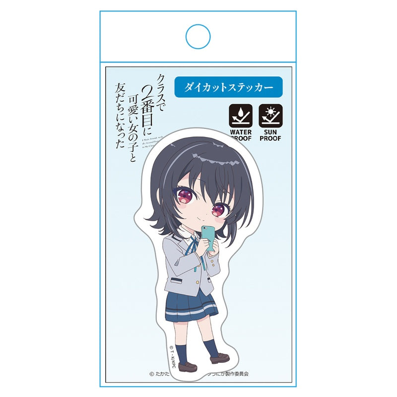 (Goods - Sticker) I Made Friends with the Second Prettiest Girl in My Class Die-cut Sticker Umi Asanagi Chibi ver.