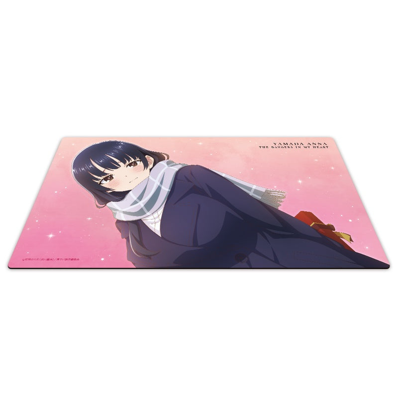 (Goods - Mat) The Dangers in My Heart Character Rubber Mat Anna Yamada Scarf ver.
