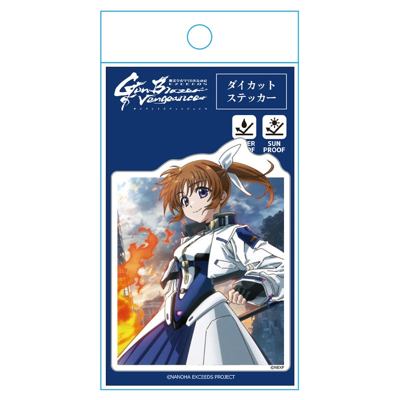 (Goods - Sticker) Magical Girl Lyrical Nanoha EXCEEDS Gun Blaze Vengeance Die-cut Sticker Nanoha