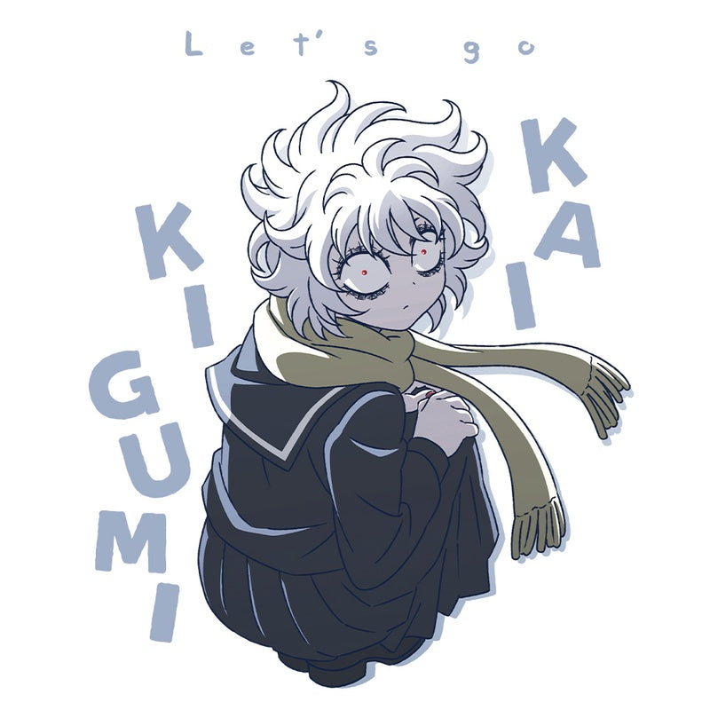 (Goods - Shirt) Let's Go Kaikigumi Long Sleeve T-shirt w/ Ribbing Mechako
