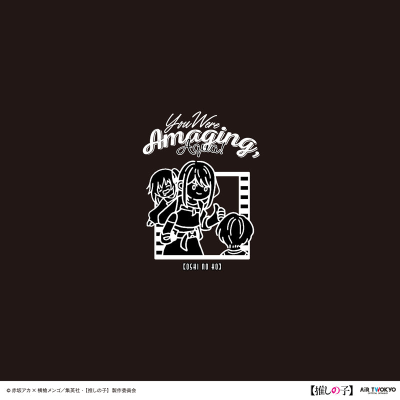 (Goods - Shirt) TV Anime Oshi no Ko Vol.2 Monotone Scene Art Hoodie 1 (Ai) Black
