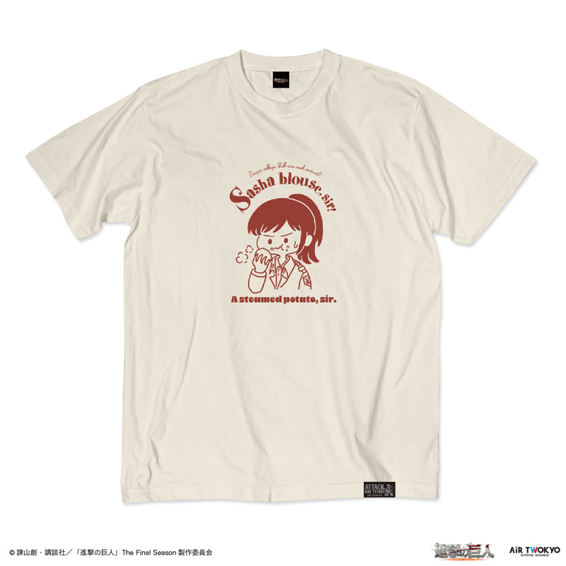 (Goods - Shirt) TV Anime Attack on Titan Scene Art Shirt 2 (A steamed potato, sir.)