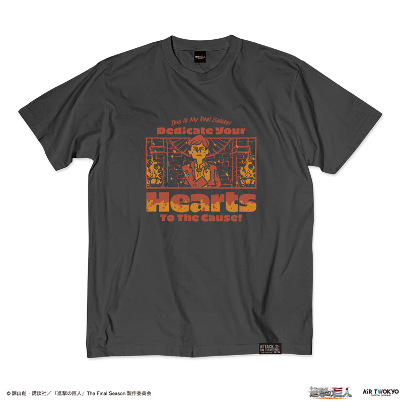 (Goods - Shirt) TV Anime Attack on Titan Scene Art Shirt 3 (Real Salute)