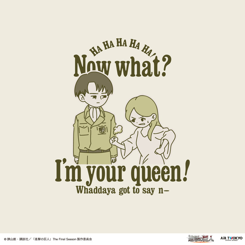 (Goods - Shirt) TV Anime Attack on Titan Scene Art Shirt 4 (I'm your queen!)