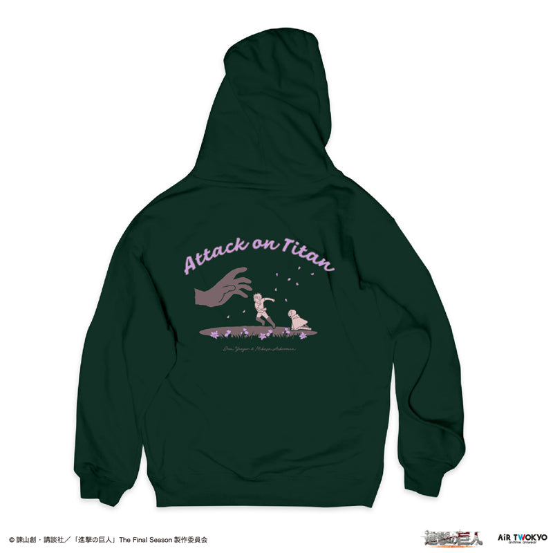 (Goods - Outerwear) TV Anime Attack on Titan Scene Art Hoodie 3 (I'll wrap you up in it again...again and again. Forever.)