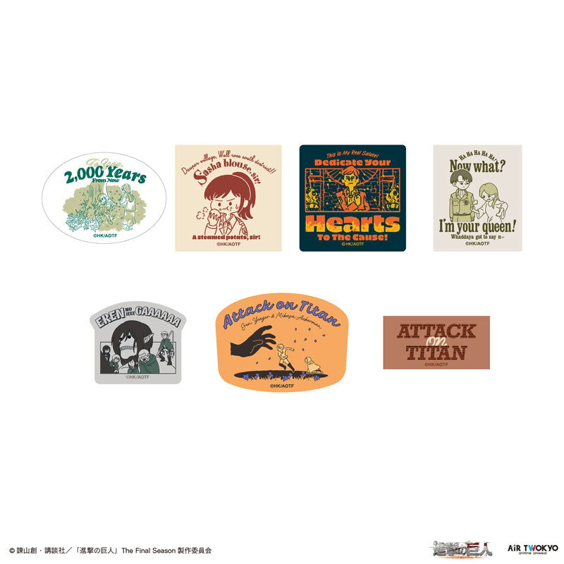 (Goods - Sticker) TV Anime Attack on Titan Sticker Set