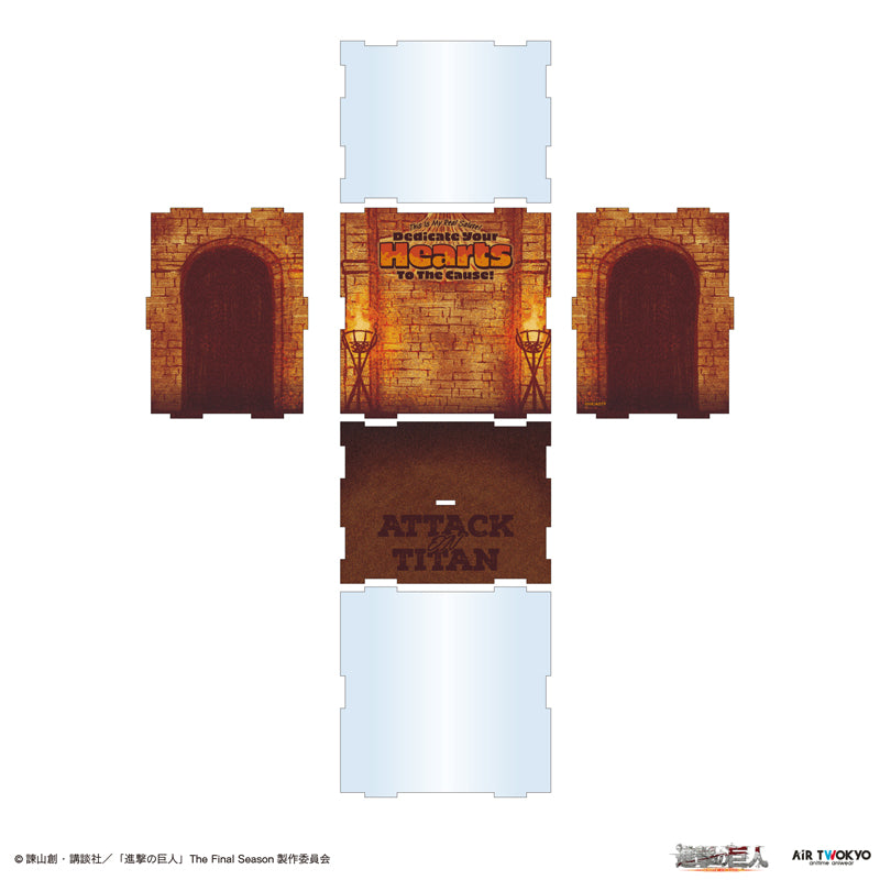 (Goods - Acrylic Stand) TV Anime Attack on Titan Acrylic Diorama 2 (Real Salute)