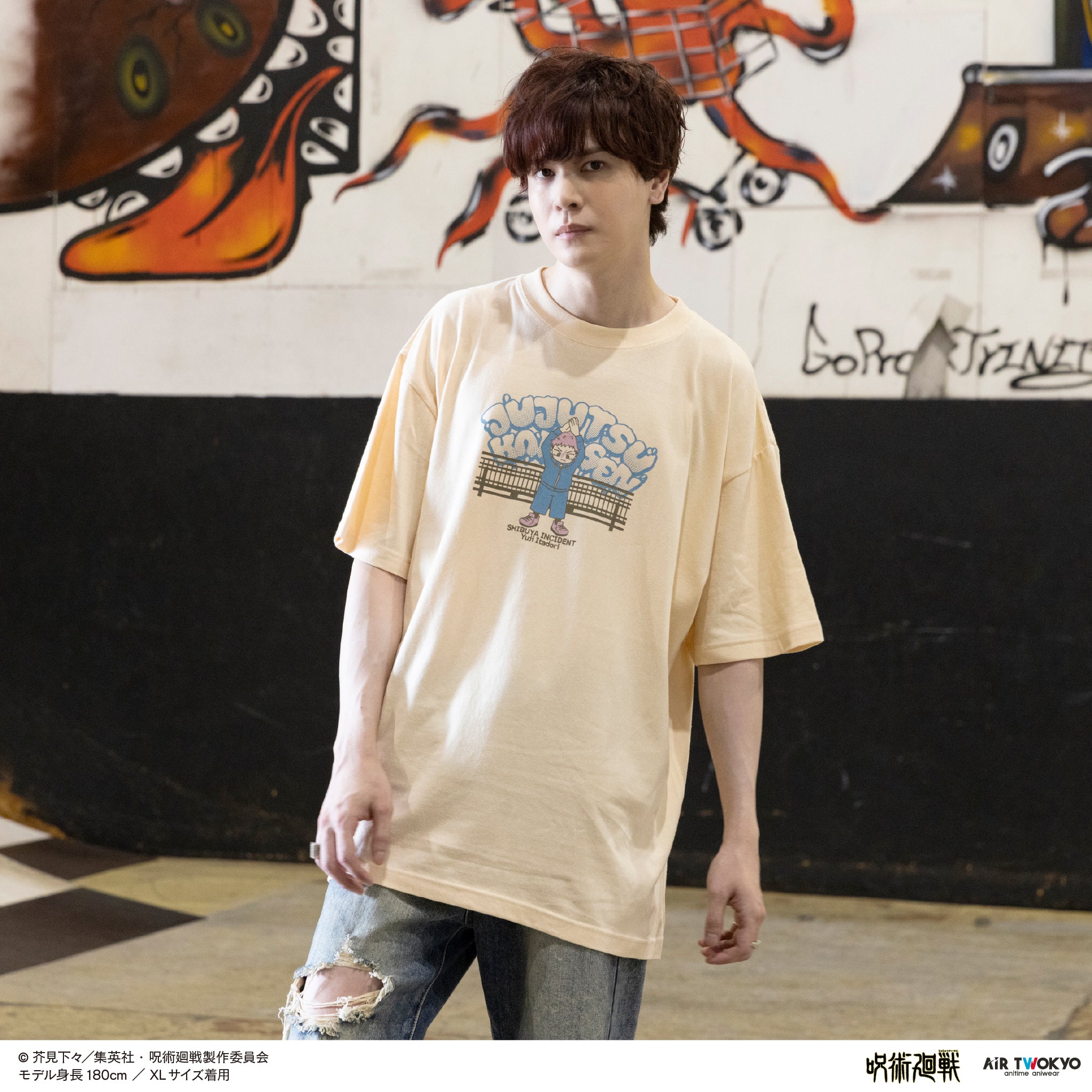 (Goods - Shirt) Jujutsu Kaisen Shibuya Incident Vol.3 Scene Art T-shirt 5 (Yuji Itadori)