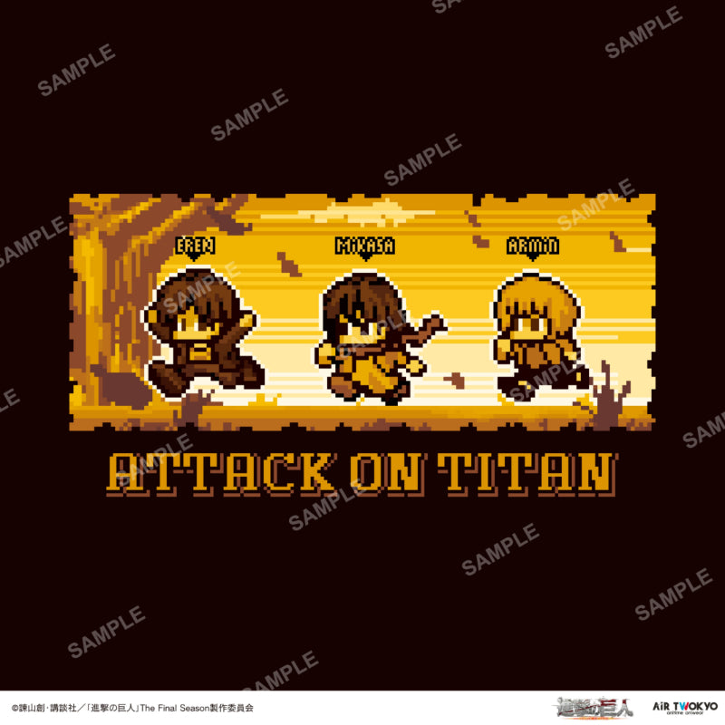 (Goods - Shirt) Attack on Titan The Final Season Final Chapter Bit Art Sweatshirt 1 (Eren, Mikasa, Armin)