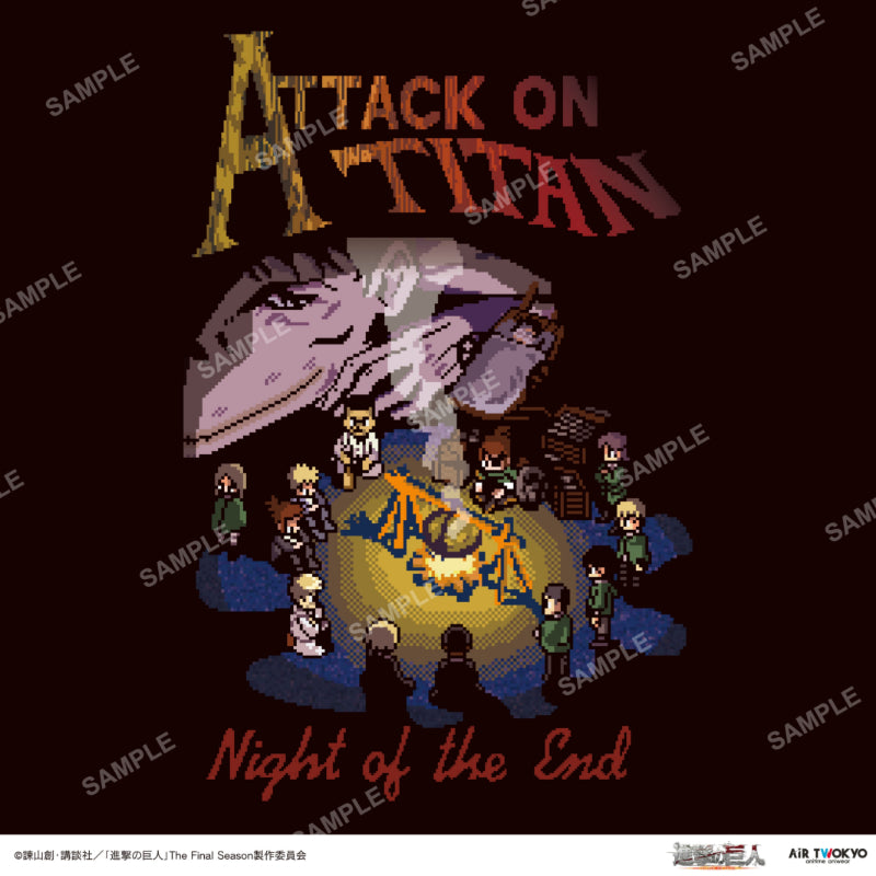 (Goods - Shirt) Attack on Titan The Final Season Final Chapter Bit Art Sweatshirt 4 (Night of the End)