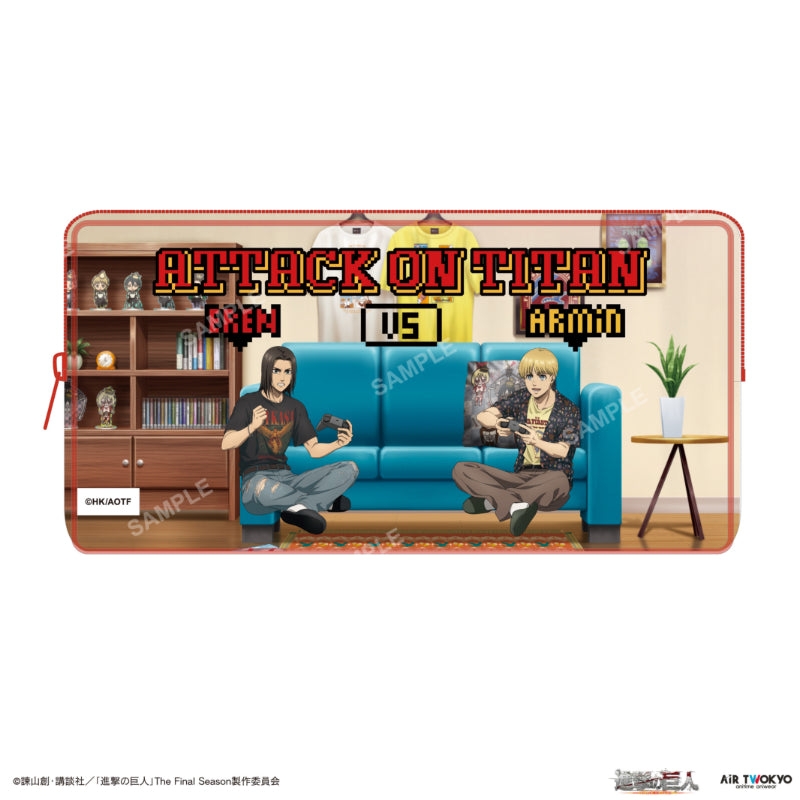 (Goods - Pouch) Attack on Titan The Final Season Final Chapter Clear Pouch (Eren & Armin)