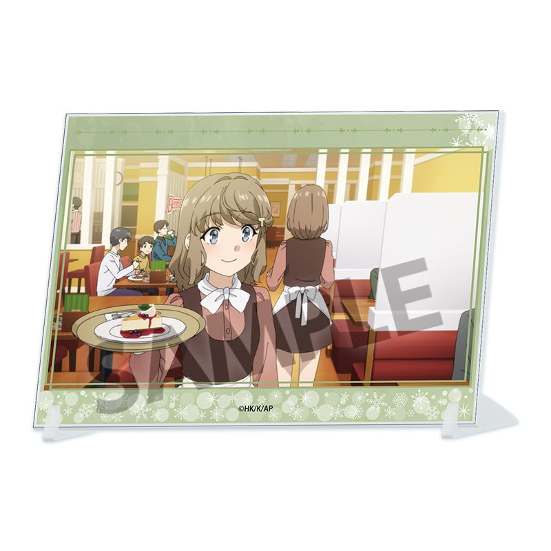 (Goods - Ornament) Rascal Does Not Dream of Santa Claus A6 Visual Acrylic Plate Tomoe Koga