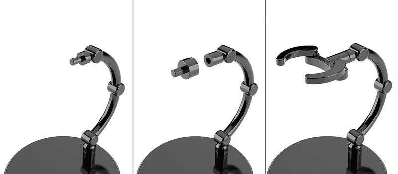 (Figure Accessory) The Simple Stand mini x4 Black (for Small Figures & Chibi Figures)