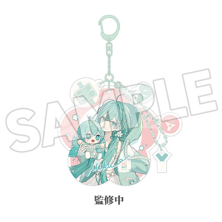 (Goods - Keychain) Character Vocal Series 01: Hatsune Miku Hatsune Miku Miku Hug Series Acrylic Keychain Flower Ver.