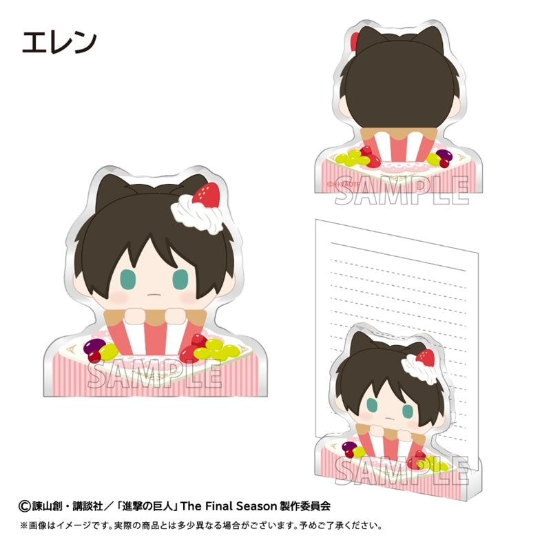 (Goods - Memo Stand) Attack on Titan Acrylic Figure Memo Stand Eren