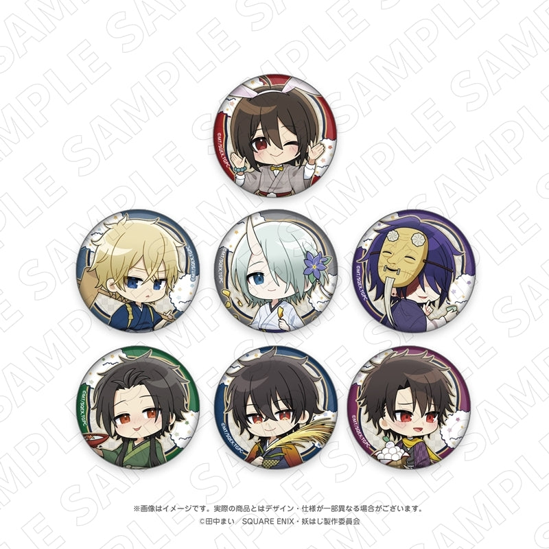 (1BOX=7)(Goods - Badge) A Terrified Teacher at Ghoul School! TV Anime - Otsukimi Moon Viewing - Trading Button Badge (7 Types Total)