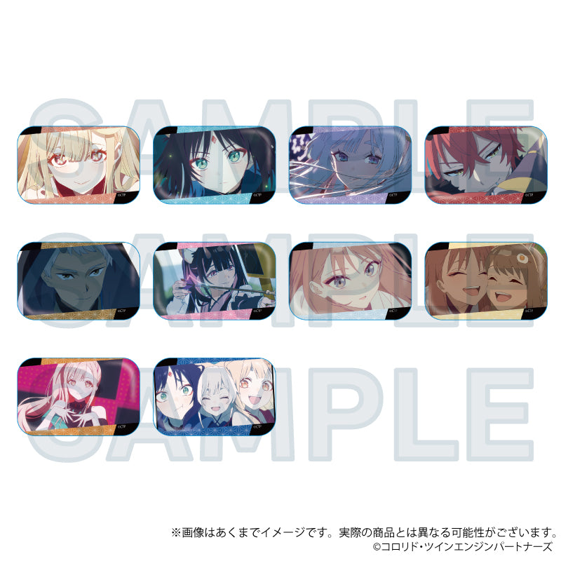(Goods - Badge) Cosmic Princess Kaguya! Anime Still Square Button Badge Kaguya & Iroha & Yachiyo