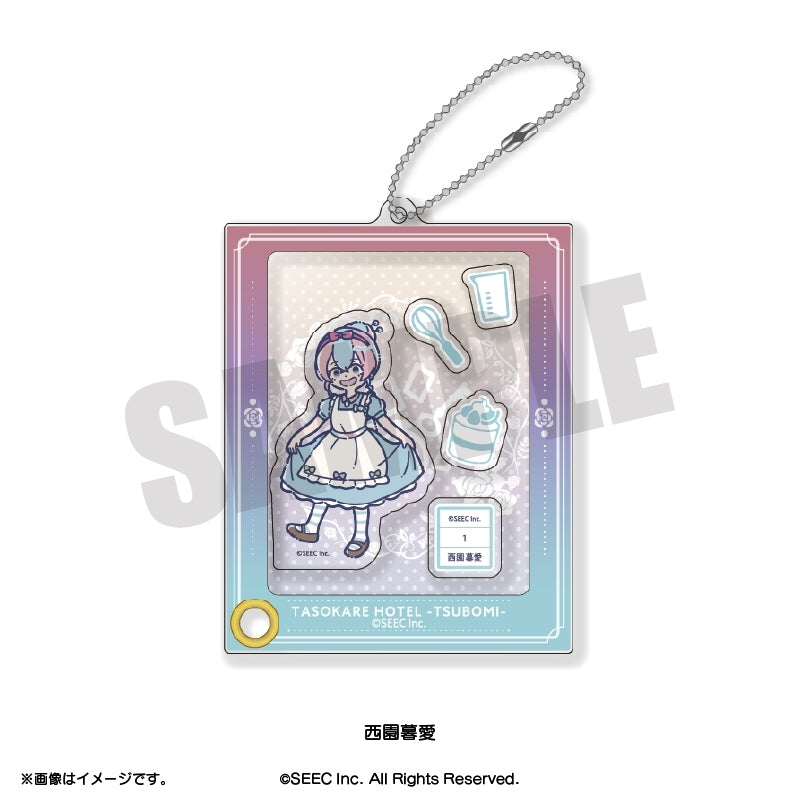 (Goods - Keychain) TASOKARE HOTEL Retro Pop Shakashaka Shakeable Acrylic Keychain Kurea Nishizono