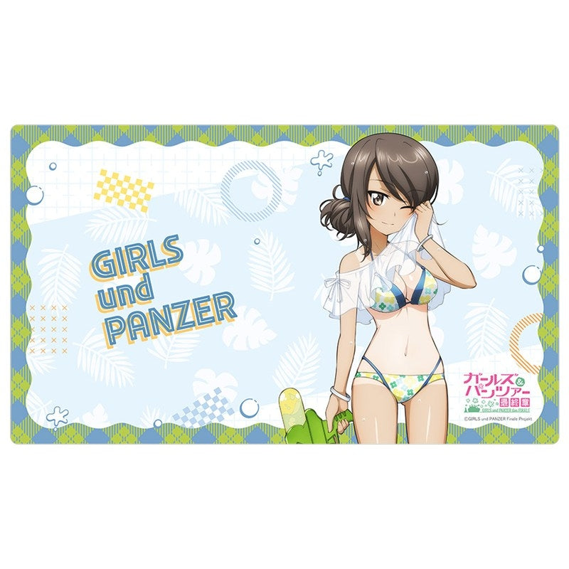 (Goods - Deskmat) Girls und Panzer das Finale Exclusive Art Rubber Mat (Mika/Water Gun Sun Tan Ver.)