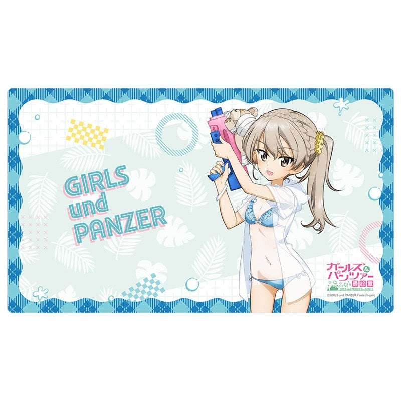 (Goods - Deskmat) Girls und Panzer das Finale Exclusive Art Rubber Mat (Alice Shimada/Water Gun Sun Tan Ver.)