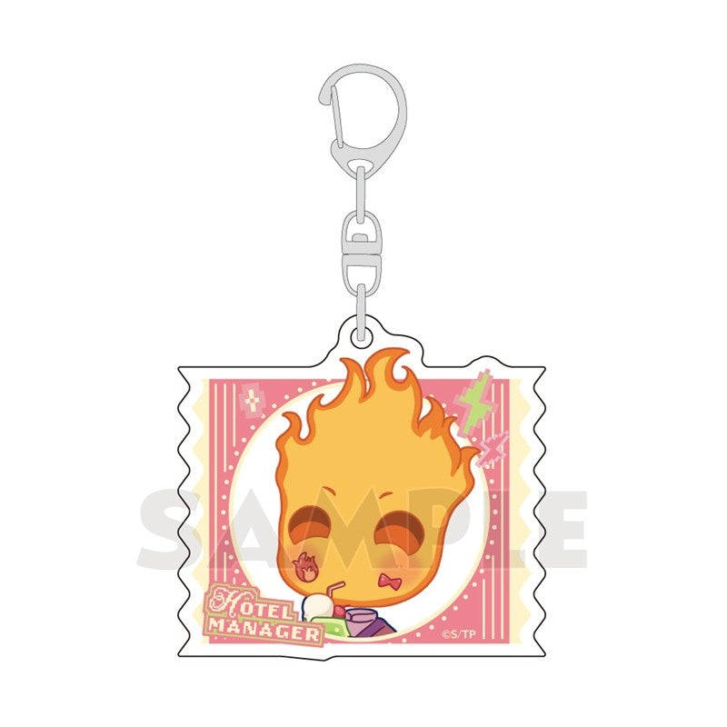 (Goods - Key Chain) Tasokare Hotel TV Anime Acrylic Key Chain (Hotel Manager/Retro Pop)