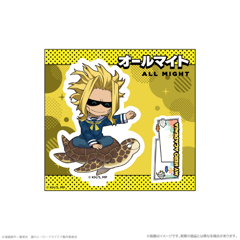 (Goods - Acrylic Stand) My Hero Academia Chibi Acrylic Stand_All Might Together with Sea Creatures PLUS ULTRA