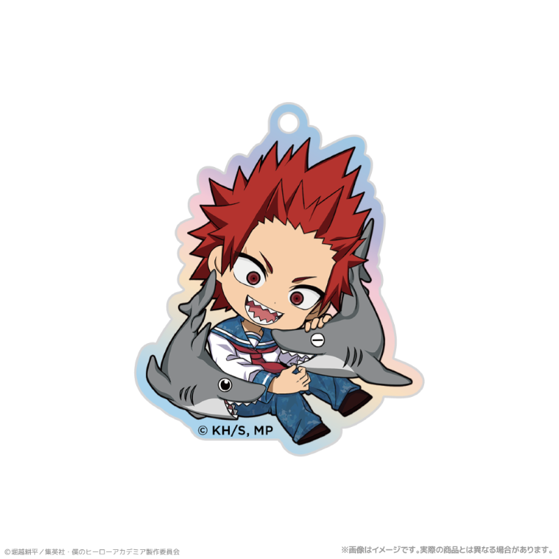 (Goods - Keychain) My Hero Academia Iridescent Acrylic Keychain_Eijiro Kirishima Together with Sea Creatures PLUS ULTRA
