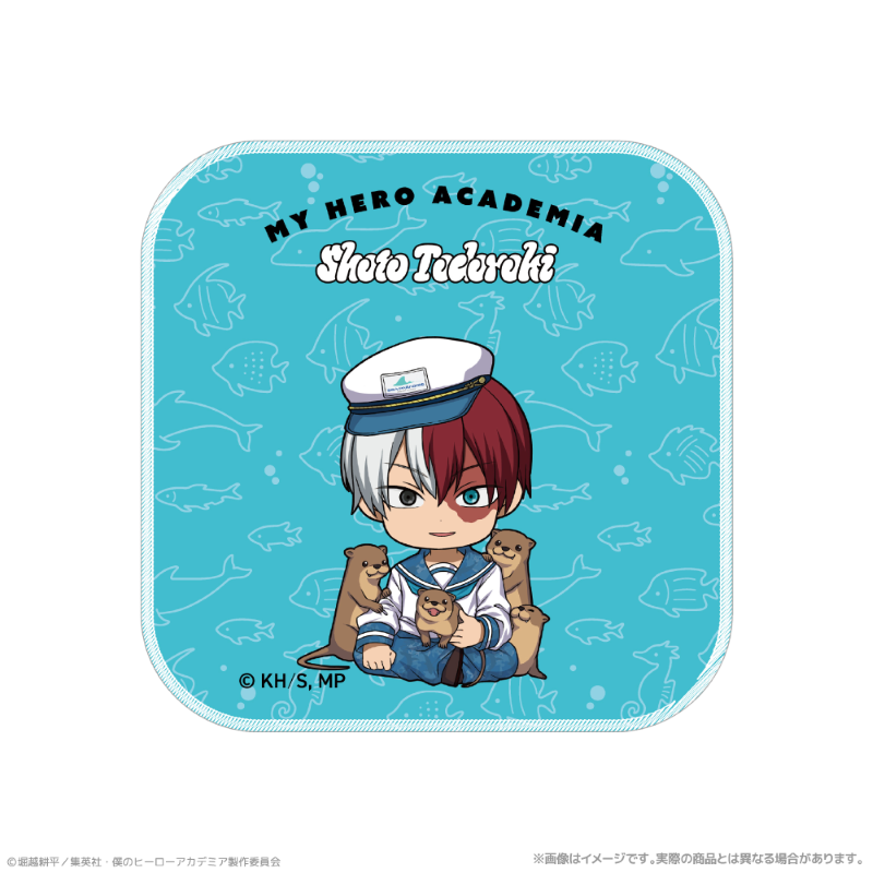 (Goods - Towel) My Hero Academia Hand Towel_Shoto Todoroki Together with Sea Creatures PLUS ULTRA