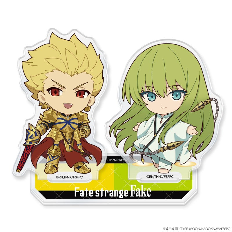 (Goods - Acrylic Stand) Fate/strange Fake Acrylic Chara Stand Chibi Archer & Lancer