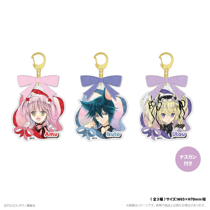 (Goods - Keychain) Shugo Chara! Acrylic Keychain W/Ribbon_Amu Hinamori Hananari Hanayashiki