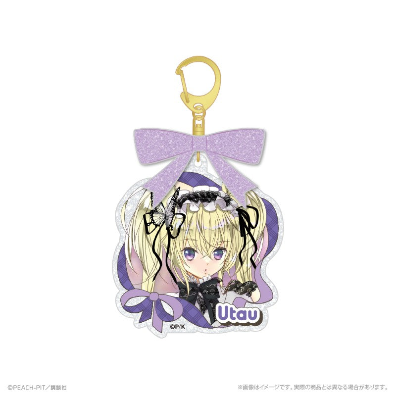 (Goods - Keychain) Shugo Chara! Acrylic Keychain W/Ribbon_Utau Hoshina Hananari Hanayashiki