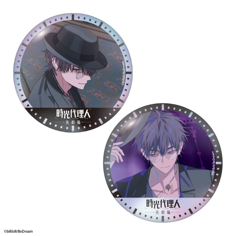 (Goods - Badge) Link Click Iridescent Button Badge Set of 2 Liu Xiao