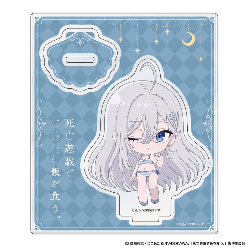 (Goods - Acrylic Stand) Playing Death Games to Put Food on the Table Chibi Acrylic Chara Stand Yuki CLOUDY BEACH <Wink> ver.