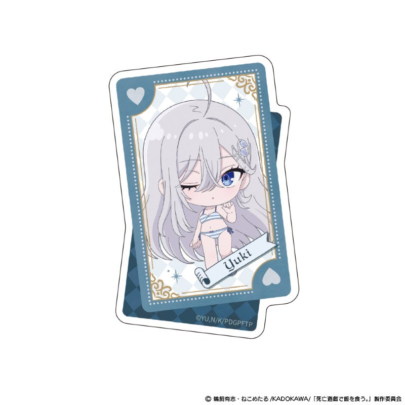 (Goods - Sticker) Playing Death Games to Put Food on the Table Die-cut Sticker Yuki CLOUDY BEACH <Wink> ver.