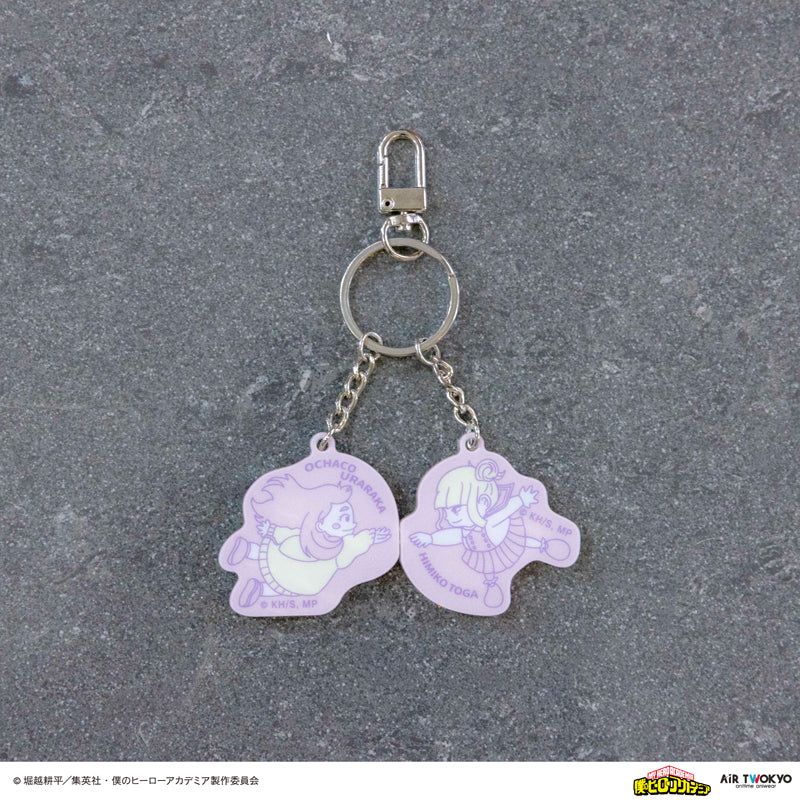 (Goods - Keychain) My Hero Academia Vol.1 Final War Arc Magnet Keychain (Ochako Uraraka & Himiko Toga)