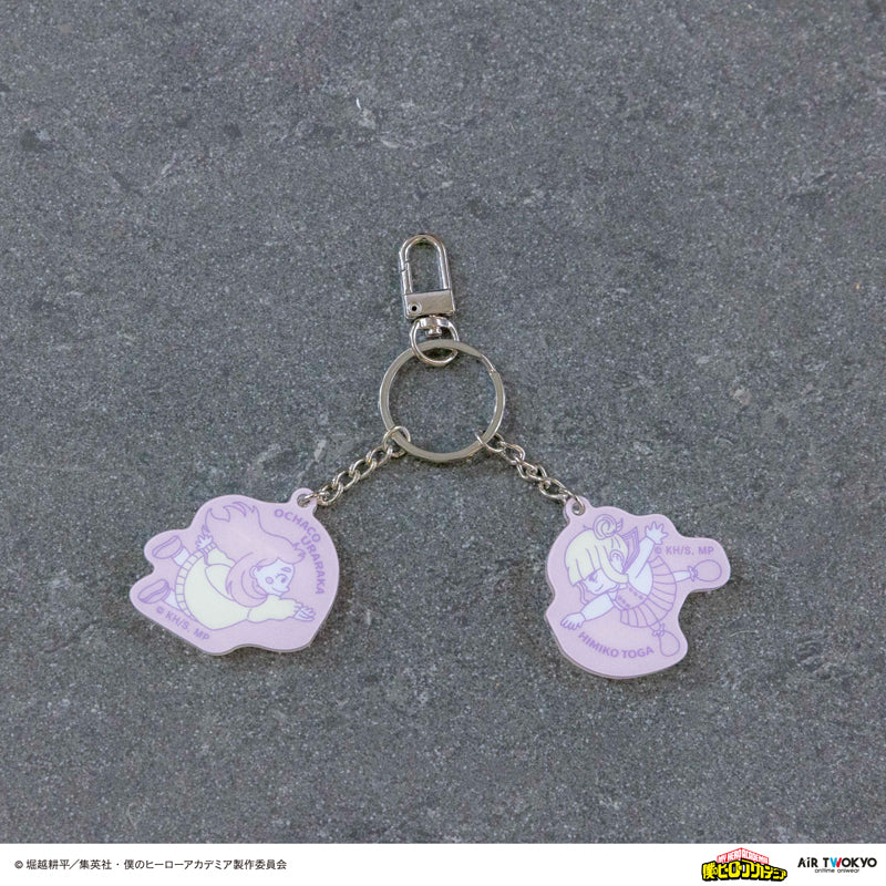 (Goods - Keychain) My Hero Academia Vol.1 Final War Arc Magnet Keychain (Ochako Uraraka & Himiko Toga)