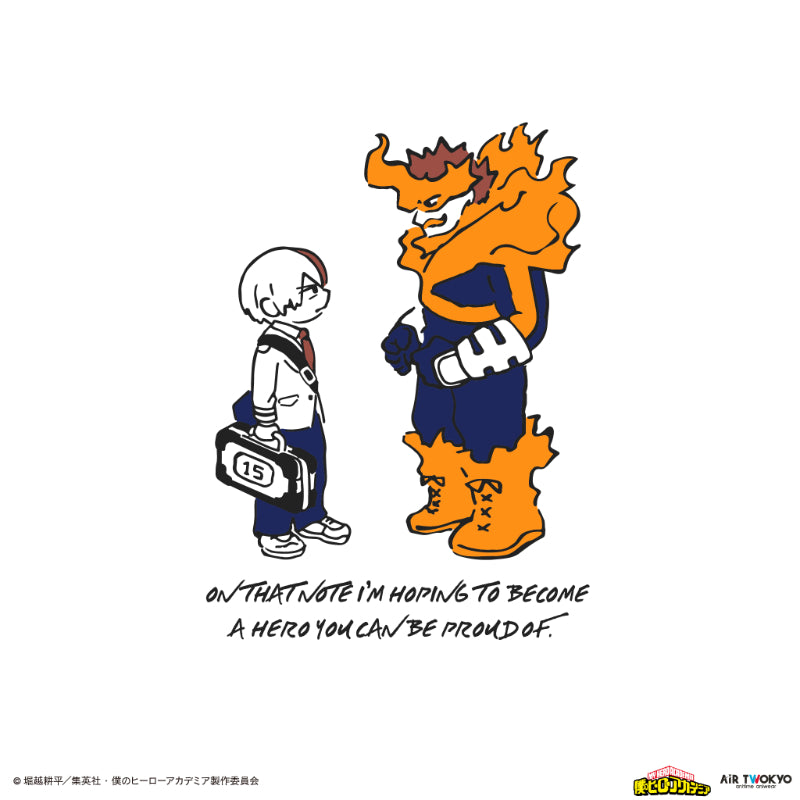 (Goods - Shirt) My Hero Academia Season 4 Scene Art T-shirt 5 (Shoto Todoroki)
